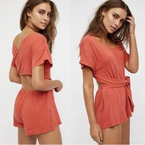 Free People Easy Street Wrapped Romper